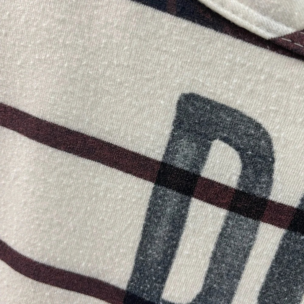 🚨 SOLD 🚨Vanilla Sugar stripe Tee Shirt Blue Black White size XL Do All Things - Picture 3 of 11